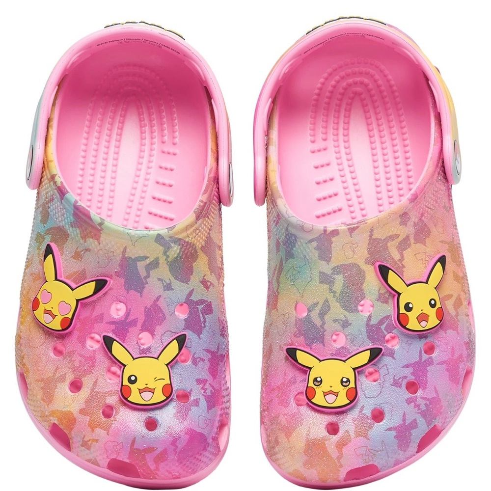 NWT  Little Kid Crocs x Pokemon Pikachu Kids Classic Clog 211229-90H